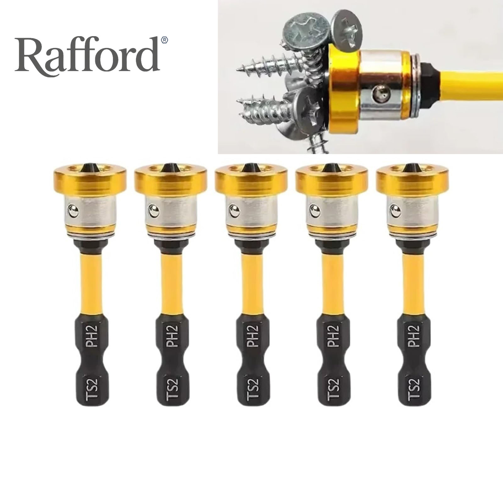 Magnetic Drill Press - Rafford Magnetic Drywall Screwdriver Bit Set,