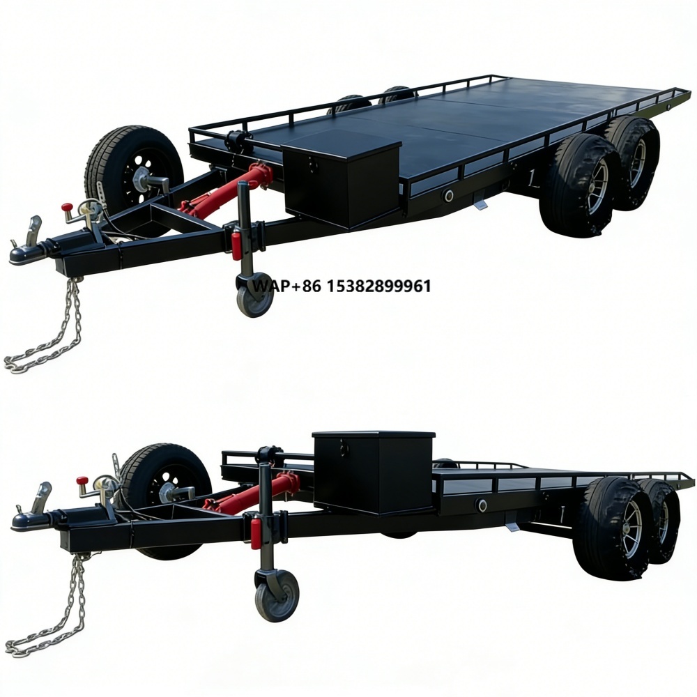 Heavy Equipment Haulers - Heavy-Duty Double Axle Steel Car Hauler