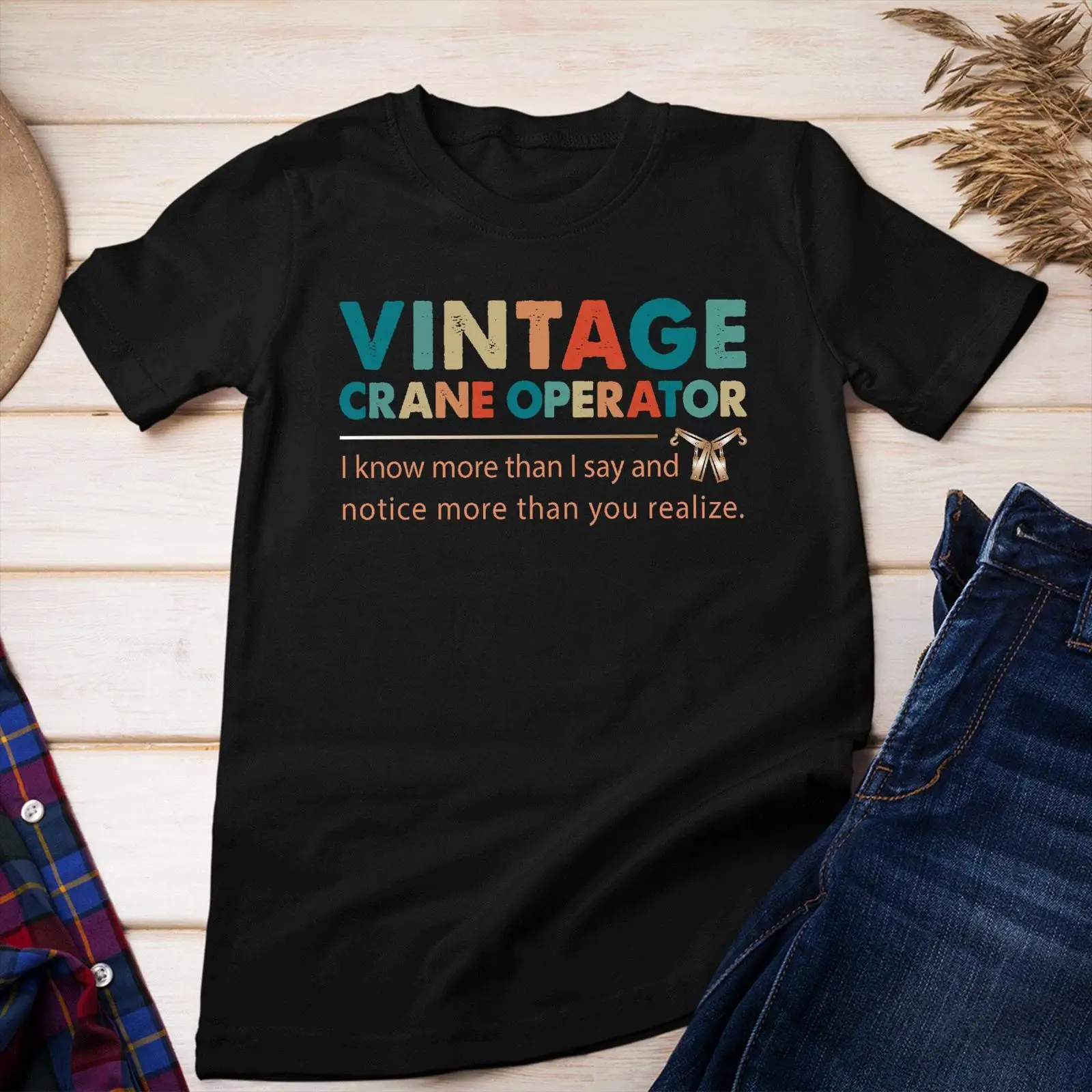Vintage Crane Operator Funny Q - Heavy Equipment Quotes review and price