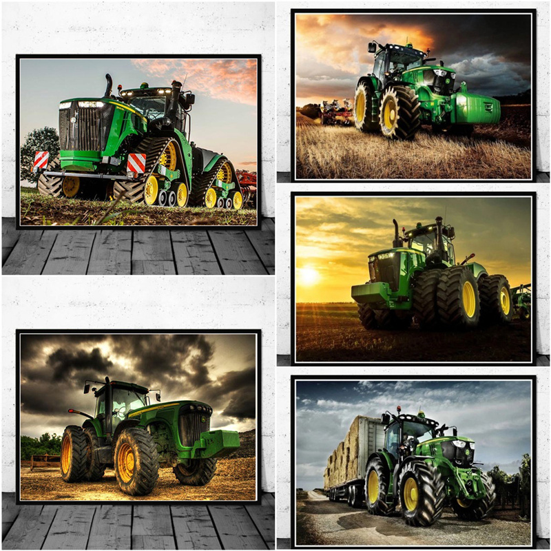 Machine Tractor Farm Poster Pr - Heavy Equipment Background review and price
