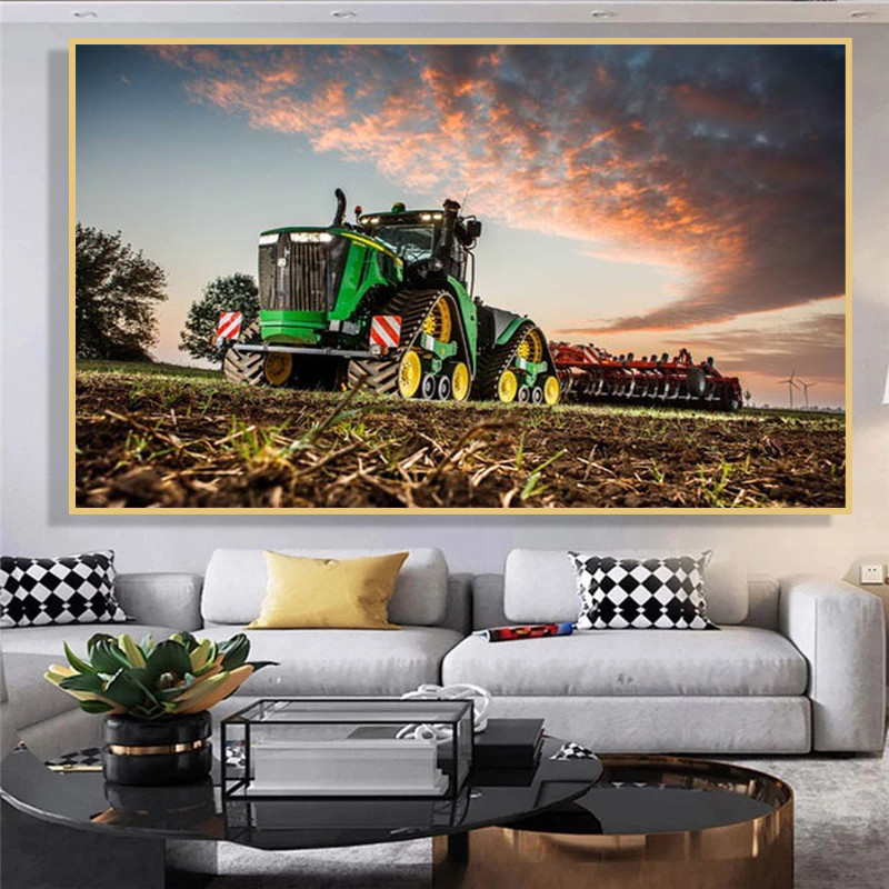 Machine Tractor Farm Poster Pr - Heavy Equipment Background review and price