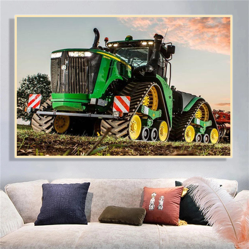 Machine Tractor Farm Poster Pr - Heavy Equipment Background review and price