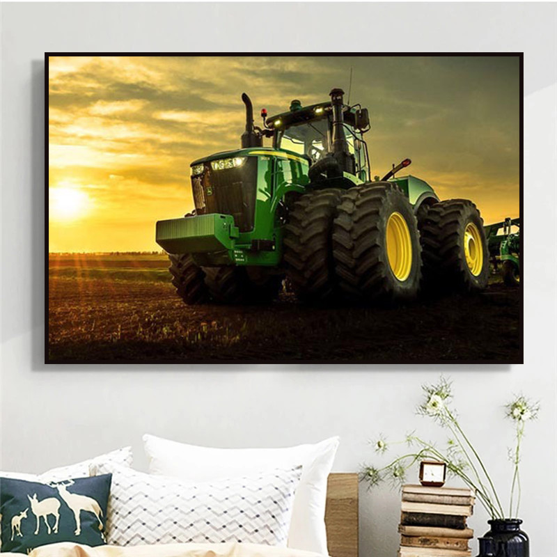 Machine Tractor Farm Poster Pr - Heavy Equipment Background review and price