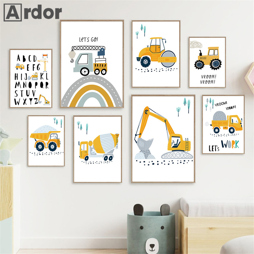 Child Poster Cartoon Tractor T - Heavy Equipment Background review and price