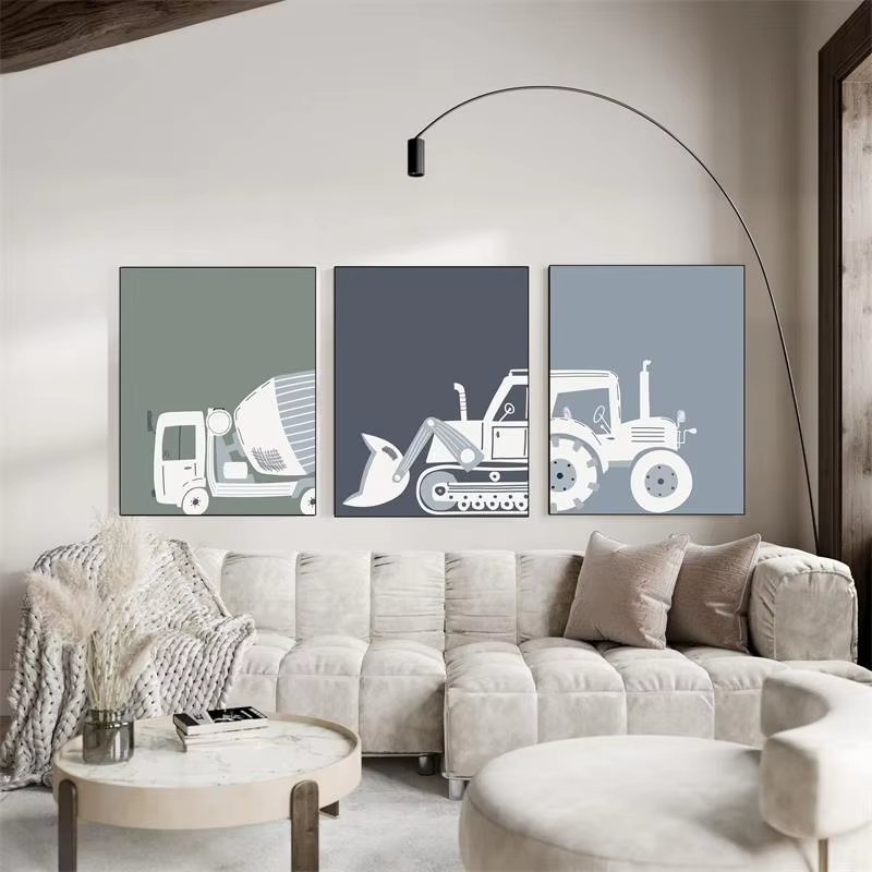 Modern Cartoon Construction Ve - Heavy Equipment Background review and price