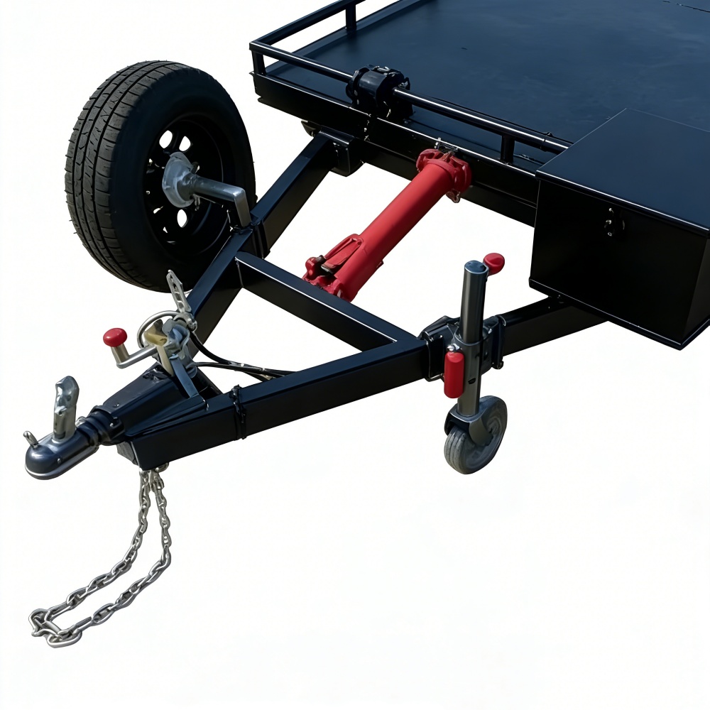 Heavy-Duty Double Axle Steel C - Heavy Equipment Haulers review and price