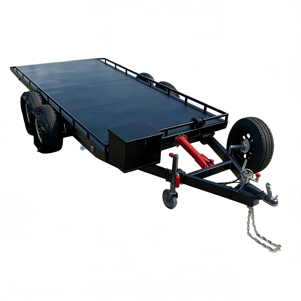 Heavy-Duty Double Axle Steel C - Heavy Equipment Haulers review and price