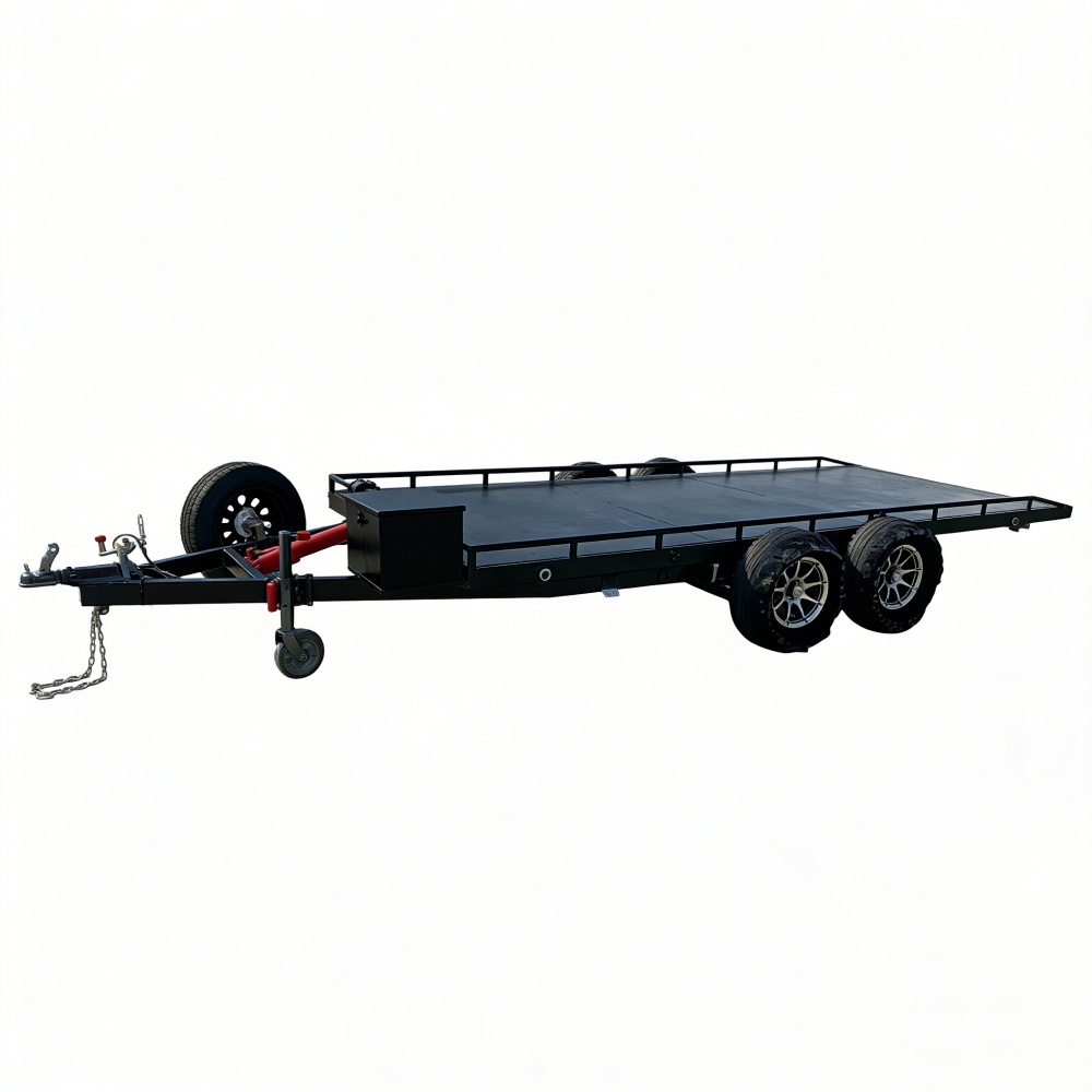 Heavy-Duty Double Axle Steel C - Heavy Equipment Haulers review and price