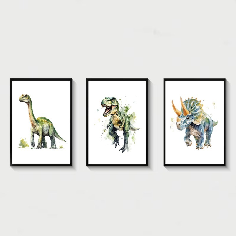 Watercolour Dinosaur Nursery T - Heavy Equipment Background review and price