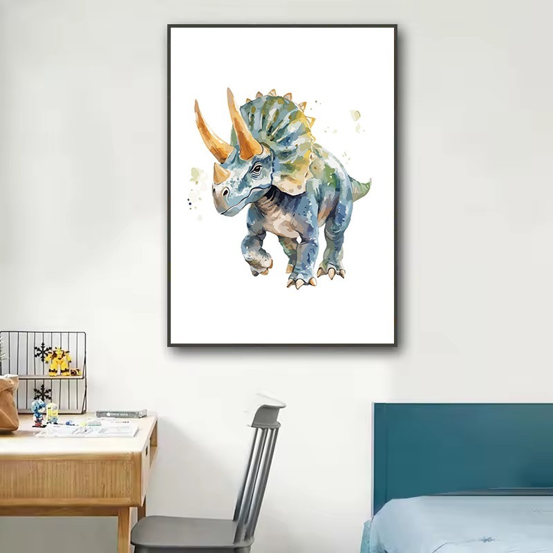 Watercolour Dinosaur Nursery T - Heavy Equipment Background review and price